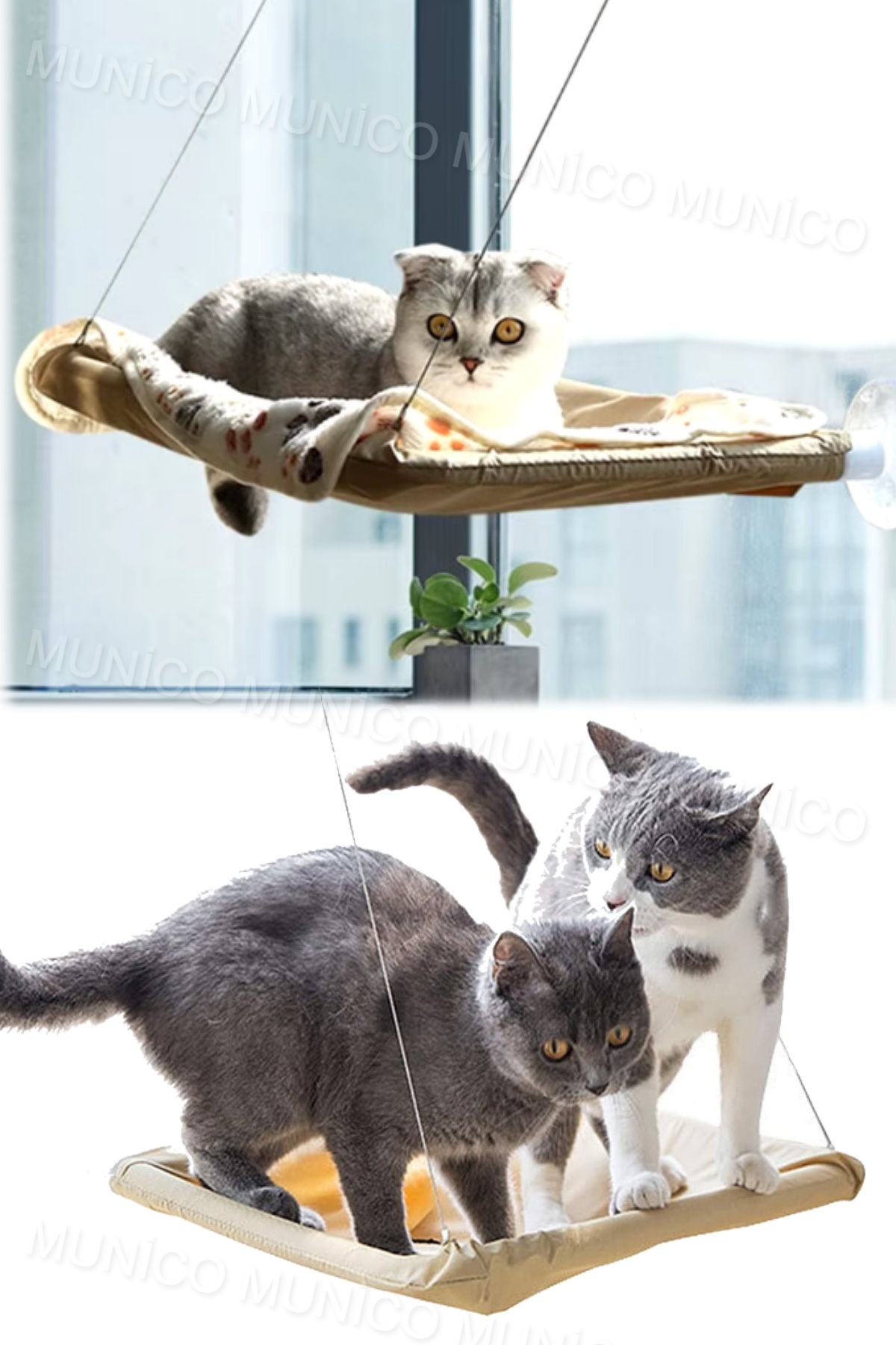 Kedi Hamak Pencere Yatağı